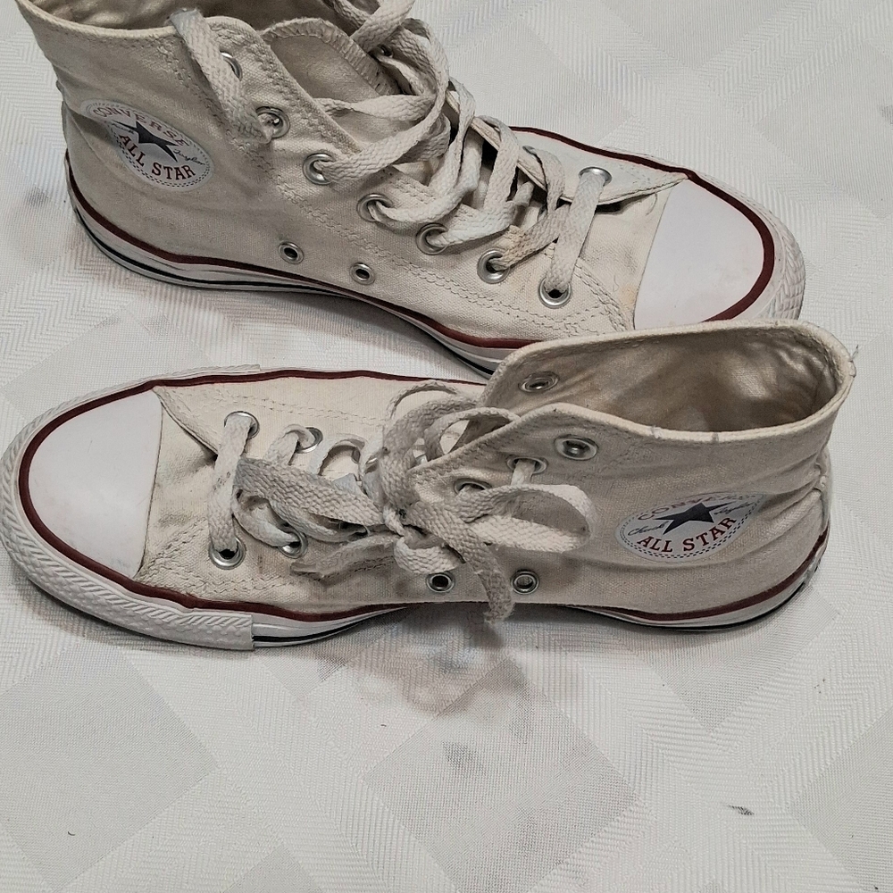 Converse High-Top Sneakers in White Canvas Men Size 6 - Picture 10 of 10